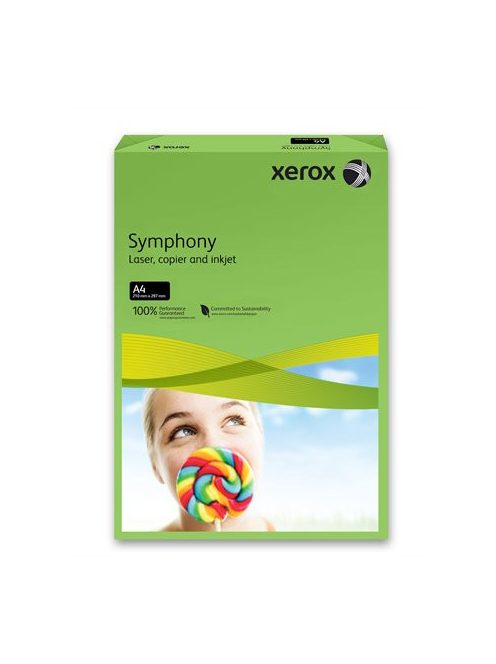 XEROX Másolópapír, színes, A4, 160 g, XEROX "Symphony", sötétzöld (intenzív)