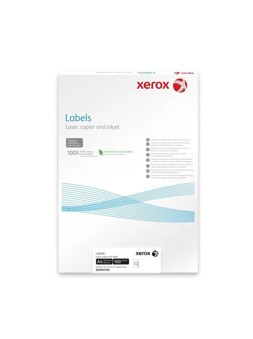 XEROX Etikett, univerzális, 210x297 mm, XEROX, 100 etikett/csomag