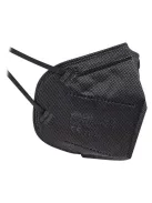 Maszk, FFP2, 5 rétegű, 20 db, fekete