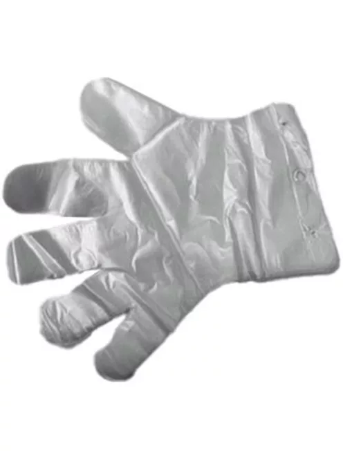 Fóliakesztyű, egyszer használatos, L méret