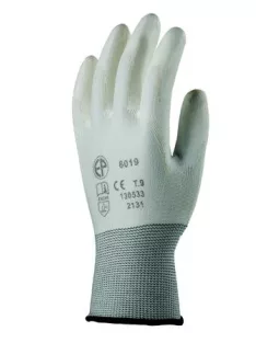 Szerelőkesztyű, tenyéren mártott 7-es méret, fehér