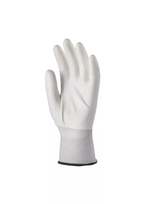 Szerelőkesztyű, tenyéren mártott 8-as méret, fehér