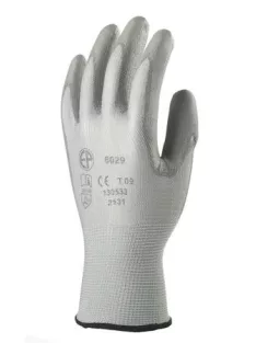Szerelőkesztyű, tenyéren mártott 10-es méret, szürke