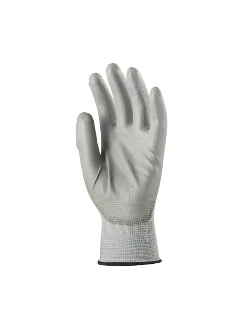 Szerelőkesztyű, tenyéren mártott 10-es méret, szürke