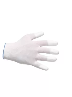 Védőkesztyű, PU ujjvégmártott, S