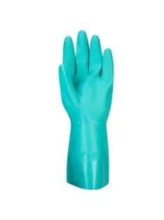   Védőkesztyű, nitril, vegyszerálló, hosszúszárú, L méret "Nitrosafe"