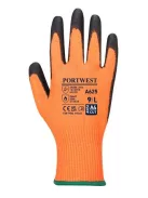 Védőkesztyű, HPPE, láthatósági, vágásbiztos, S méret "Cut 5", narancs