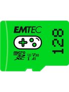 EMTEC Memóriakártya, microSD, 128GB, UHS-I/U3/V30/A1, EMTEC "Gaming"