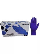 Védőkesztyű, egyszer használatos, nitril, M méret, 100 db, púder nélküli, kobaltkék