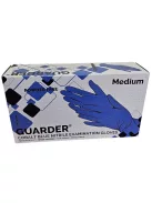 Védőkesztyű, egyszer használatos, nitril, M méret, 100 db, púder nélküli, kobaltkék