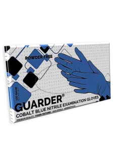   Védőkesztyű, egyszer használatos, nitril, XL méret, 100 db, púder nélküli, kobaltkék