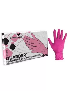   Védőkesztyű, egyszer használatos, nitril, S méret, 100 db, púder nélküli, pink