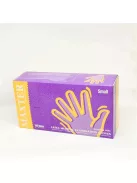 Védőkesztyű, egyszer használatos, latex, 5,7g, L méret, 100 db, púder nélküli, bézs