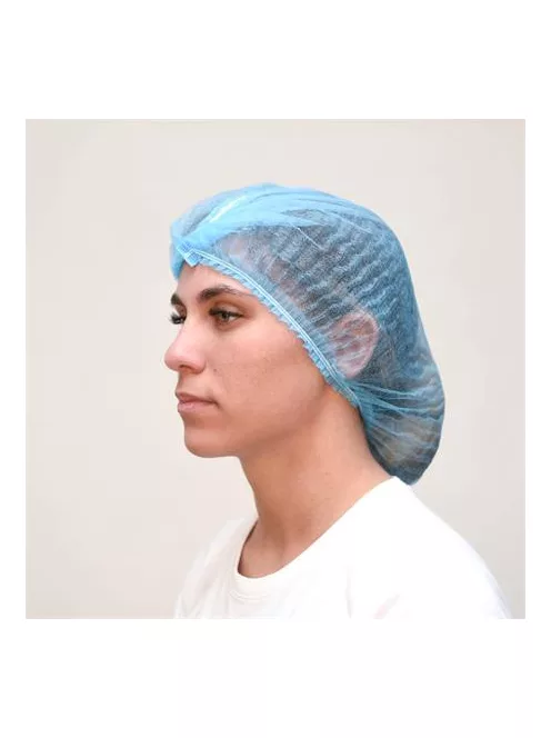Egészségügyi hajháló, dupla gumis, kék