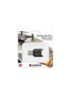   KINGSTON Kártyaolvasó, microSD kártyához, USB 3.2 Gen 1, KINGSTON "MobileLite Plus"