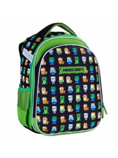  Minecraft ergonómikus hátizsák, iskolatáska, 2 rekeszes, 40x28x21cm, Multi Characters, Astra