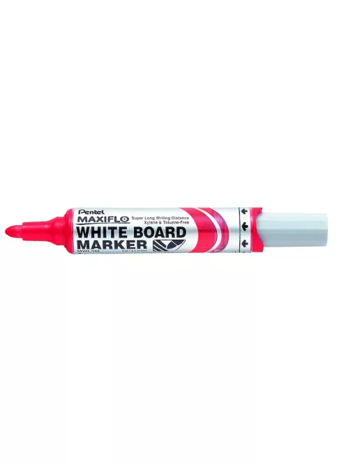 Táblamarker 2,5mm, kerek hegyű, Pentel Maxiflo piros