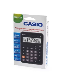   Számológép asztali 12 digit, döntött kijelző Casio MX12B fekete