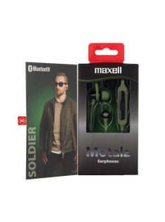   MAXELL Fülhallgató, vezeték nélküli, Bluetooth 5.1, mikrofonnal, MAXELL "Metalz Soldier", khaki