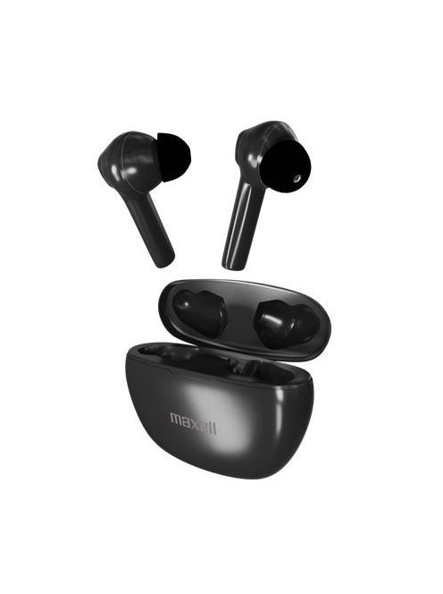 MAXELL Fülhallgató, vezeték nélküli, Bluetooth 5.3, mikrofonnal, MAXELL "Dynamic+", fekete