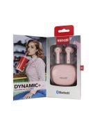 MAXELL Fülhallgató, vezeték nélküli, Bluetooth 5.3, mikrofonnal, MAXELL "Dynamic+", rózsaszín