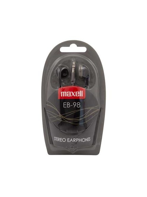 MAXELL Fülhallgató, MAXELL "Ear Buds 98", fekete