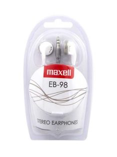 MAXELL Fülhallgató, MAXELL "Ear Buds 98", fehér