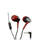 MAXELL Fülhallgató, mikrofonnal, MAXELL "Fusion+", piros-fekete