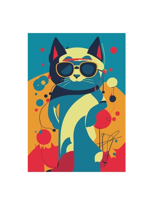 DAYLINER Naptár, tervező, A5, heti, DAYLINER "Colors Astro Cat"