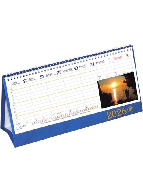 CSIZIO Naptár, asztali, álló, CSÍZIÓ, "Öko", kék