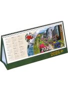 CSIZIO Naptár, asztali, álló, CSÍZIÓ "Öko", zöld