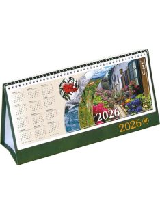   CSIZIO Naptár, asztali, álló, CSÍZIÓ "Öko", zöld