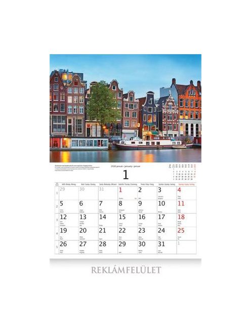 CSG Naptár, fali, CSG "Világörökség helyszínei"