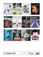 DAYLINER Naptár, fali, DAYLINER "Colour Art"