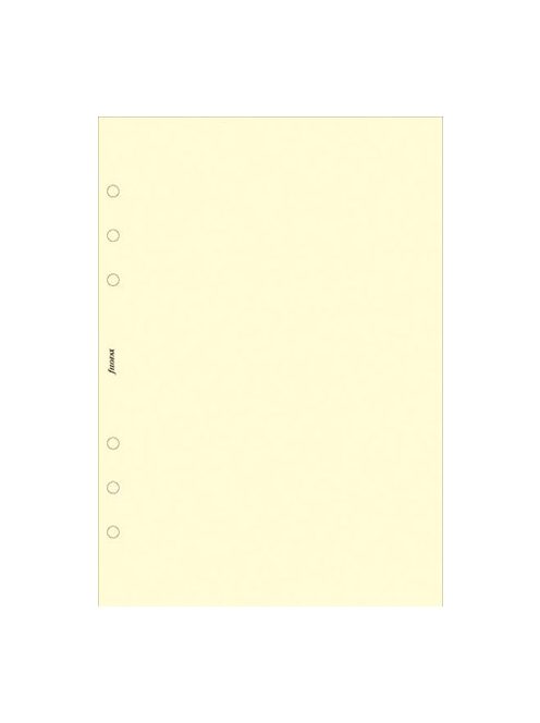 FILOFAX Kalendárium betét, jegyzetlap, personal méret, sima, FILOFAX, krémszín