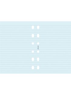   FILOFAX Kalendárium betét, jegyzetlap, personal méret, vonalas, FILOFAX, kék