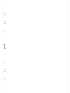   FILOFAX Kalendárium betét, jegyzetlap, pocket méret, sima, FILOFAX, fehér