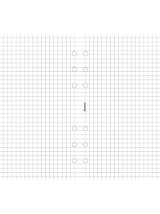   FILOFAX Kalendárium betét, jegyzetlap, A5, kockás, FILOFAX, fehér