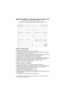   FILOFAX Kalendárium betét, tervező, Filofaxhoz, pocket méret, heti, 1 hét/2 oldal, 2026