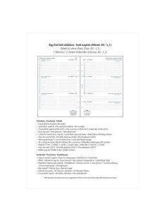   FILOFAX Kalendárium betét, tervező, Filofaxhoz, A5, heti, 1 hét/2 oldal, 2026
