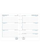 FILOFAX Kalendárium betét, tervező, Filofaxhoz, A5, heti, 1 hét/2 oldal, 2026