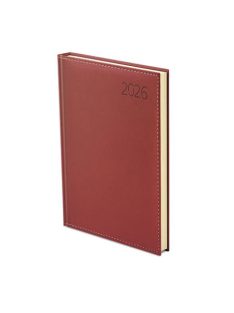   TOPTIMER Naptár, tervező, A5, napi, műbőr, TOPTIMER, "Business", bordó