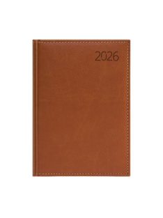   TOPTIMER Naptár, tervező, A5, napi, műbőr, TOPTIMER, "Business", barna