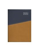 TOPTIMER Naptár, tervező, B5, heti, TOPTIMER "Duplex", kék-mustár