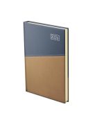 TOPTIMER Naptár, tervező, B5, heti, TOPTIMER "Duplex", kék-mustár