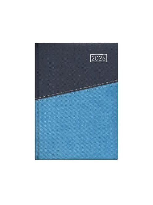 TOPTIMER Naptár, tervező, B5, heti, TOPTIMER "Duplex", kék-világoskék