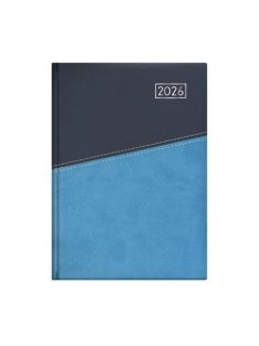   TOPTIMER Naptár, tervező, A5, napi, TOPTIMER "Duplex", kék-világoskék