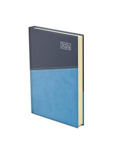   TOPTIMER Naptár, tervező, A5, napi, TOPTIMER "Duplex", kék-világoskék