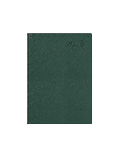 TOPTIMER Naptár, tervező, A5, napi, TOPTIMER, "Economic", zöld