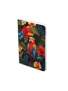   TOPTIMER Naptár, tervező, B6, heti, TOPTIMER, "Joy flexi", papagáj